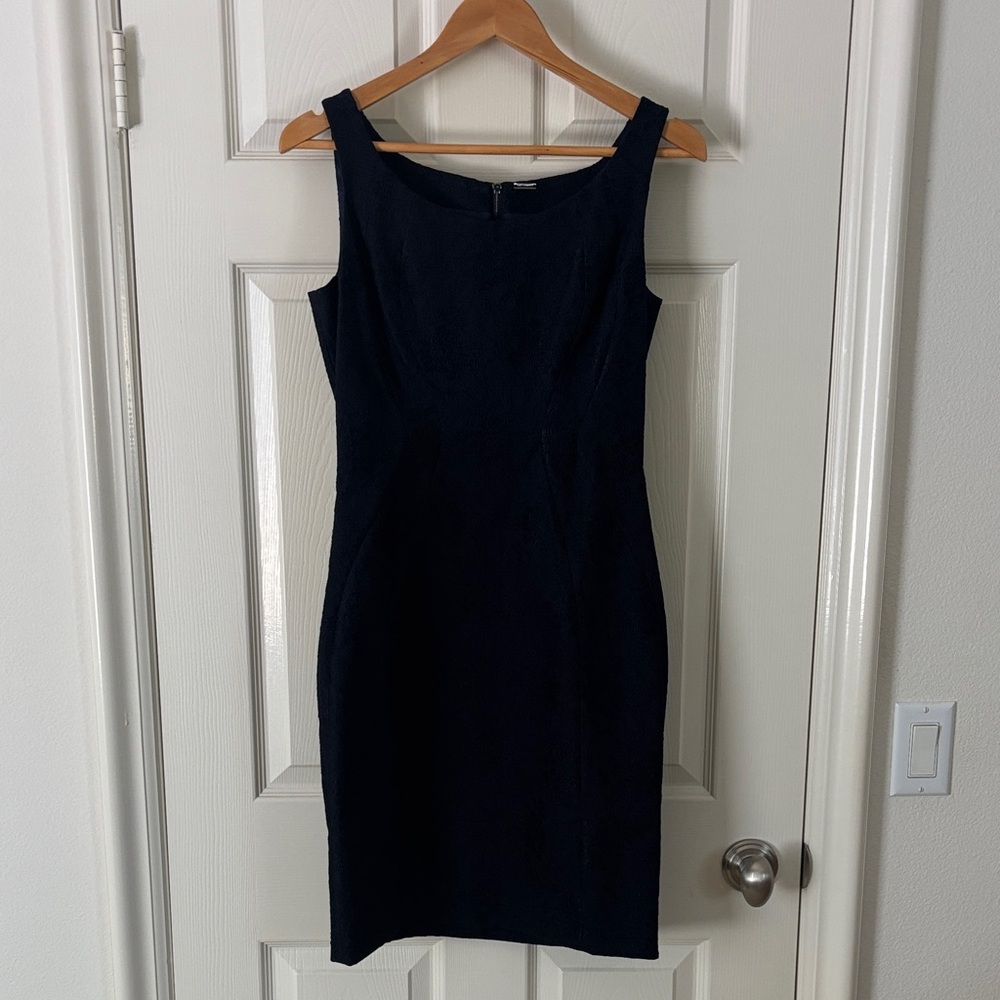 Elie Tahari Classic Black Midi Dress